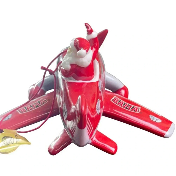 Danbury Mint Alabama Crimson Tide Santa Plan Ornament 2005 RARE University - Picture 7 of 9